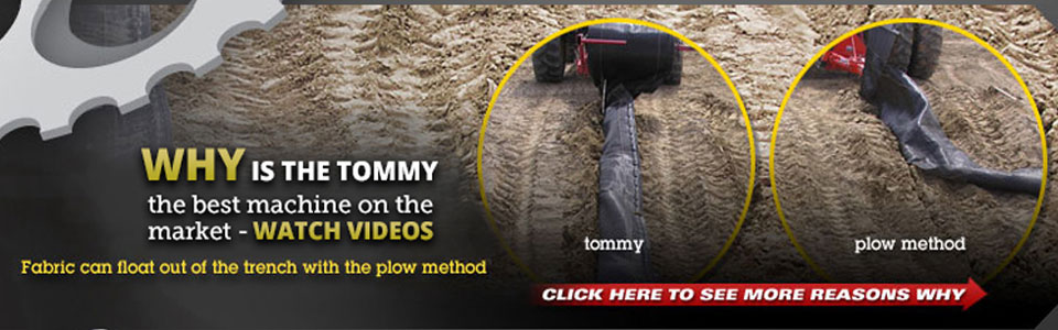 tommy™ silt fence machine